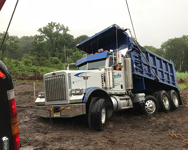 Camp Auto wrecker on a recovery job