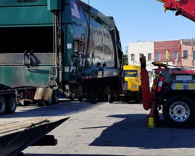 Camp Auto wrecker on a recovery job