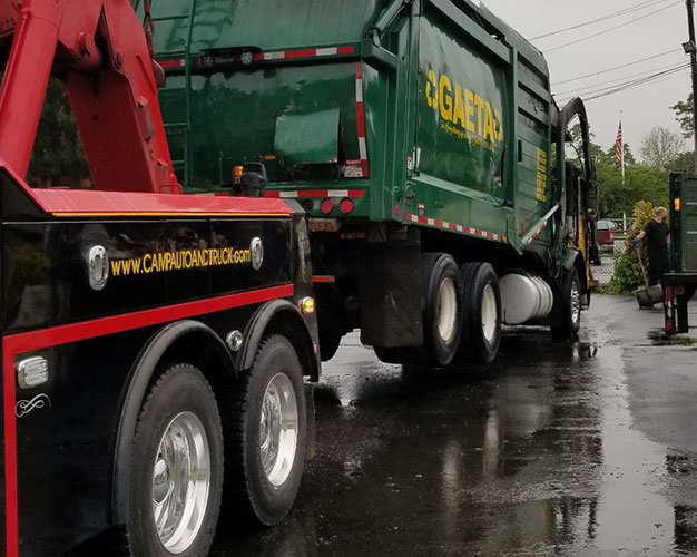 Camp Auto wrecker on a recovery job